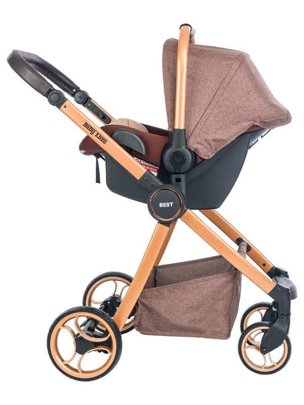 Baby Enzo Best Travel Sistem Bebek Arabası - Kahverengi