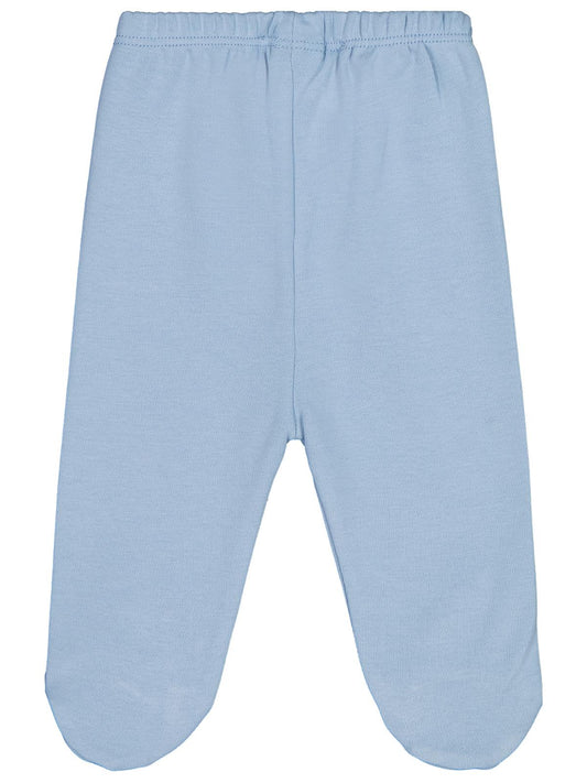 Civil Baby Kız Bebek Beli Lastikli 0-9 Ay Unisex Patikli Tek Alt - Mavi