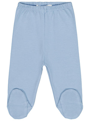 Civil Baby Beli Lastikli 0-9 Ay Unisex Patikli Tek Alt - Mavi