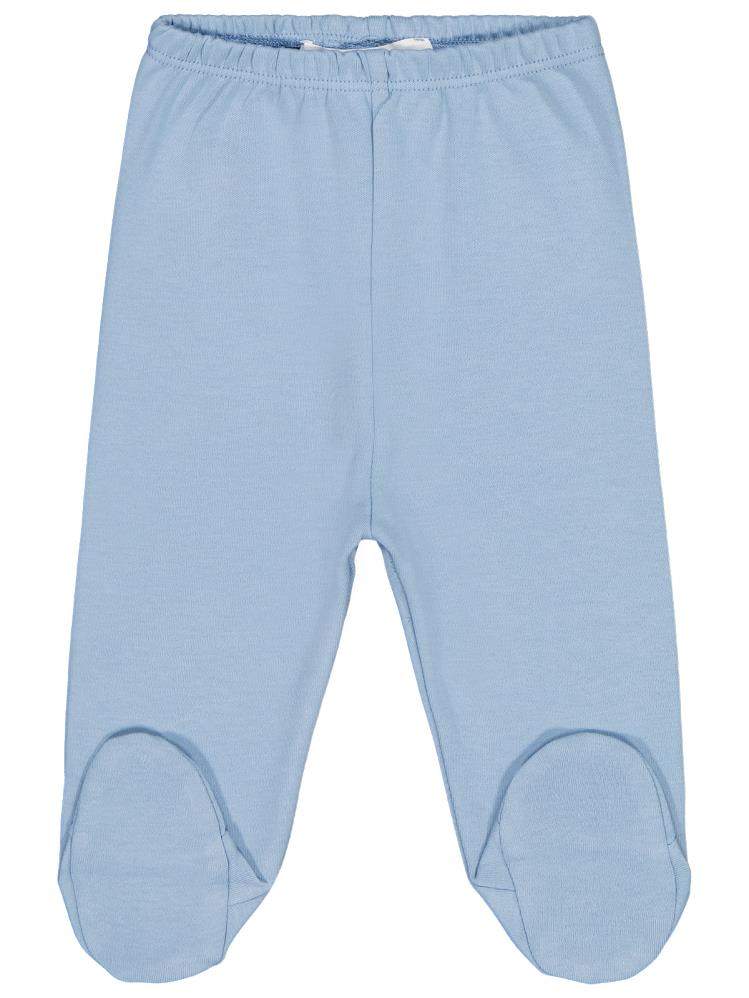 Civil Baby Beli Lastikli 0-9 Ay Unisex Patikli Tek Alt - Mavi