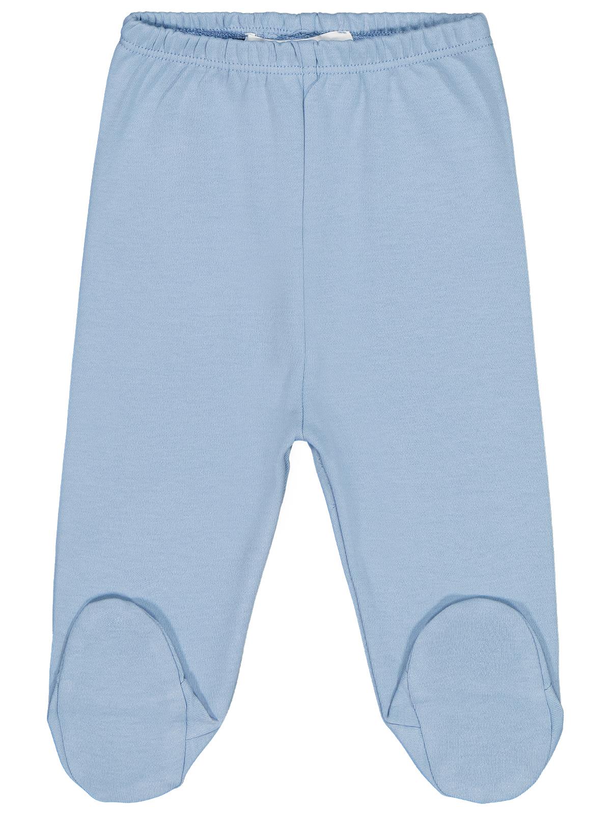 Civil Baby Kız Bebek Beli Lastikli 0-9 Ay Unisex Patikli Tek Alt - Mavi