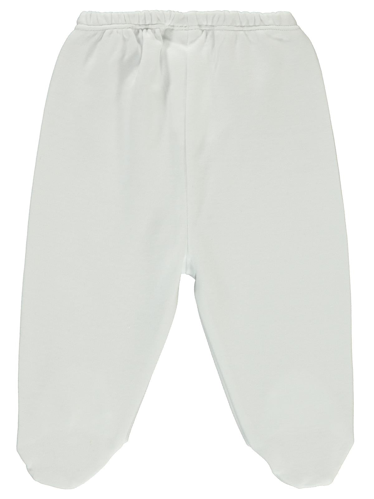 Civil Baby Beli Lastikli 0-9 Ay Unisex Patikli Tek Alt - Ekru