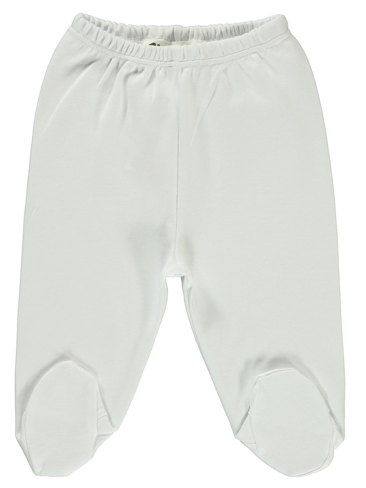 Civil Baby Beli Lastikli 0-9 Ay Unisex Patikli Tek Alt - Ekru