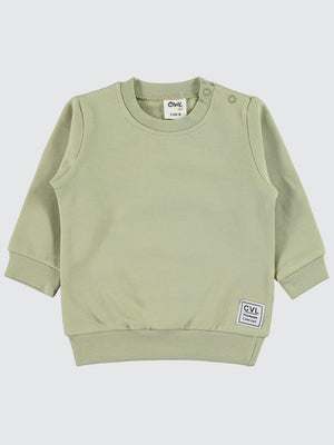 Civil Baby Düz Basic 6-18 Ay Sweatshirt - Yeşil