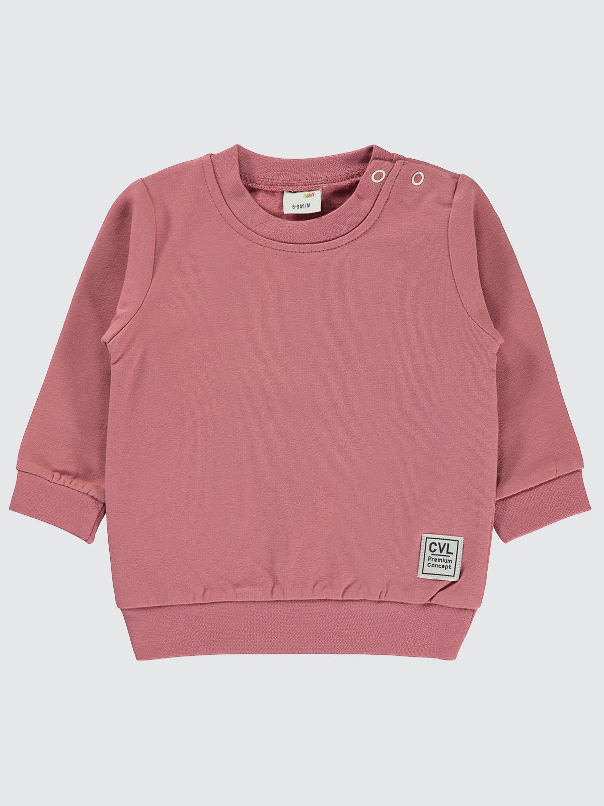 Civil Baby Düz Basic 6-18 Ay Sweatshirt - Pembe
