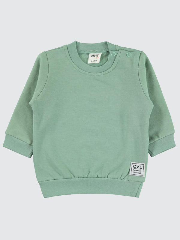 Civil Baby Düz Basic 6-18 Ay Sweatshirt - Yeşil