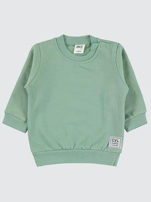 Civil Baby Düz Basic 6-18 Ay Sweatshirt - Yeşil