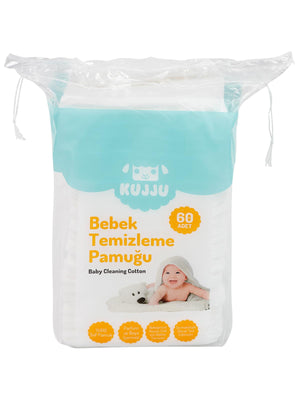 Kujju Bebek Temizleme Pamuğu 60 Adet