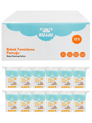 Kujju Bebek Temizleme Pamuğu 12x60 Adet