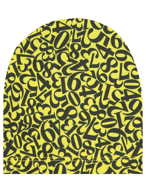 Civil Rakam Desenli 2-5 Yaş Çocuk Erkek Bere - Sarı