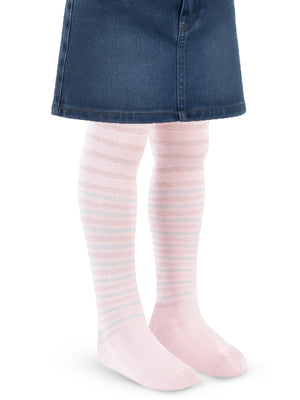 Civil Girls Fileli 3-11 Yas Kız Külotlu Çorap - Pembe