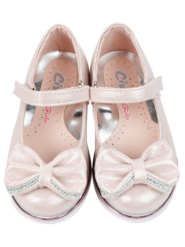 Civil Girls Fiyonklu 21-25 Numara Babet - Pudra