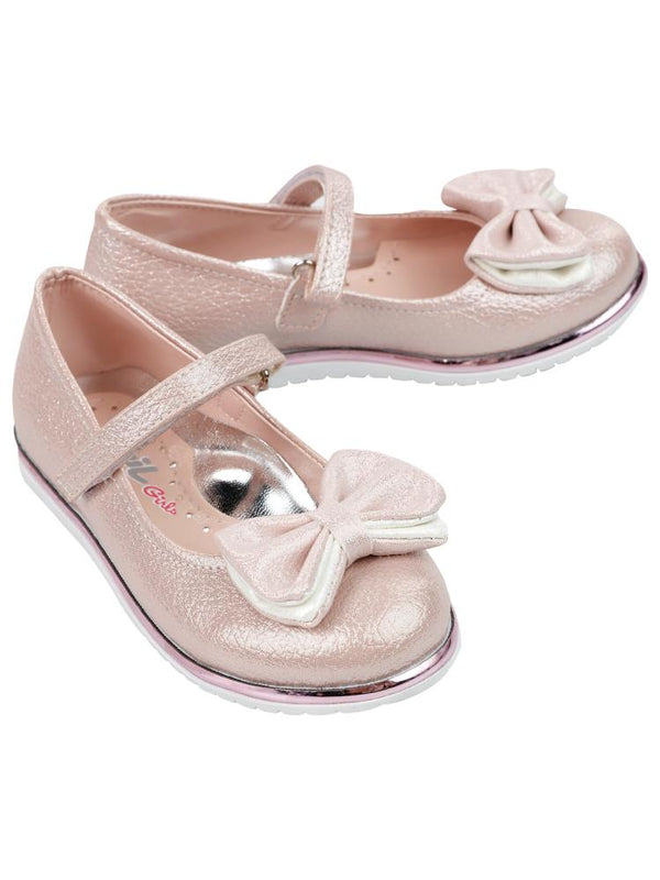 Civil Girls Fiyonklu 26-30 Numara Babet - Pudra