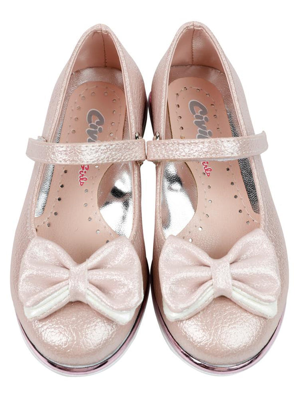 Civil Girls Fiyonklu 26-30 Numara Babet - Gri