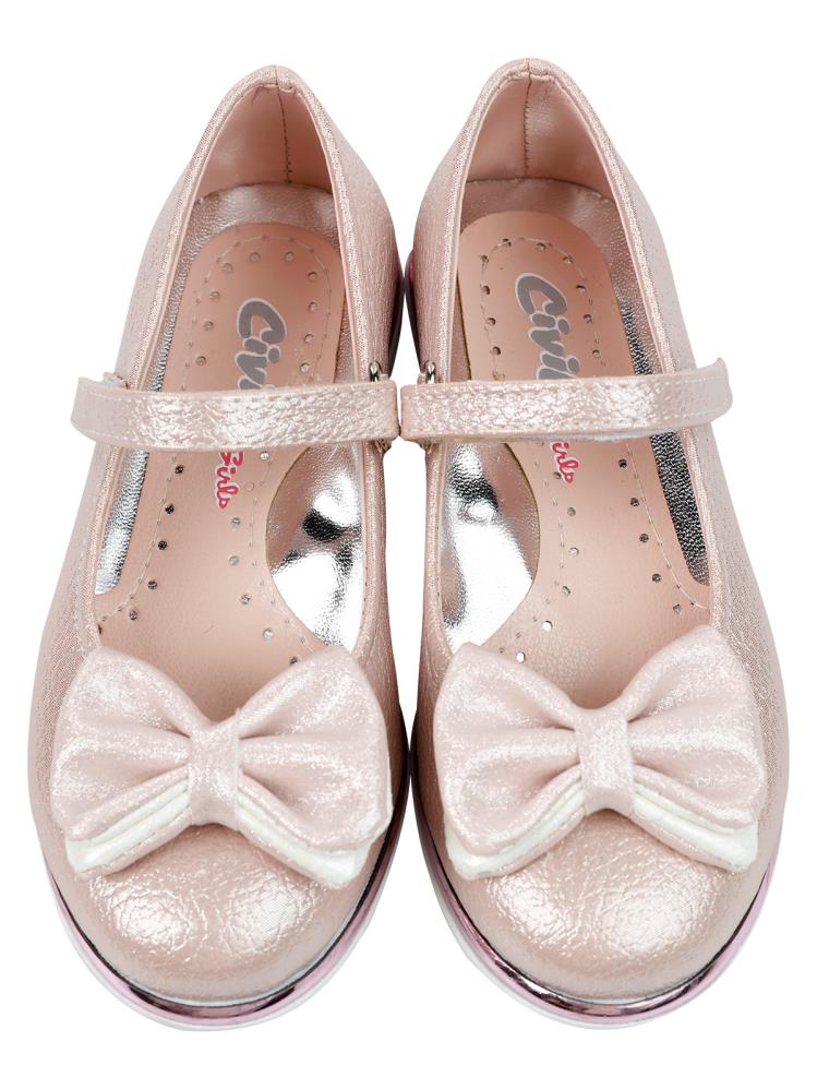 Civil Girls Fiyonklu 26-30 Numara Babet - Gri