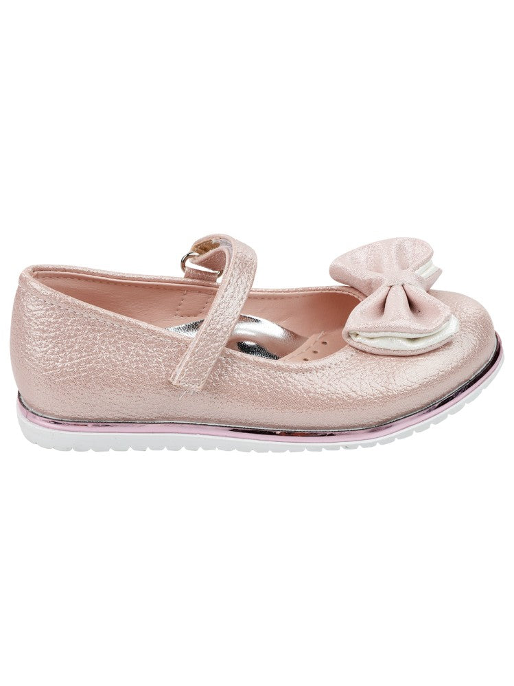 Civil Girls Fiyonklu 26-30 Numara Babet - Pudra