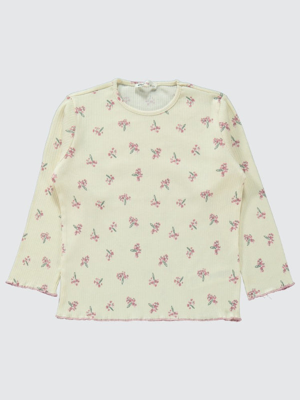 Civil Girls Çiçek Empirme 10-13 Yaş Pijama Takımı - Pudra