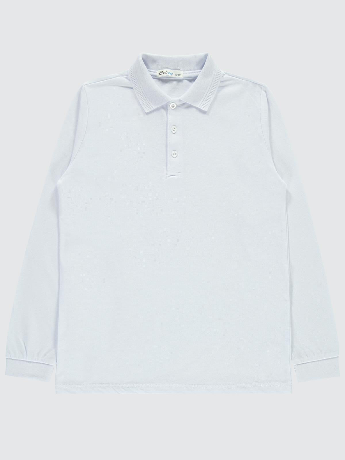 Civil Boys Basic Lakos 10-13 Yaş Sweat - Beyaz