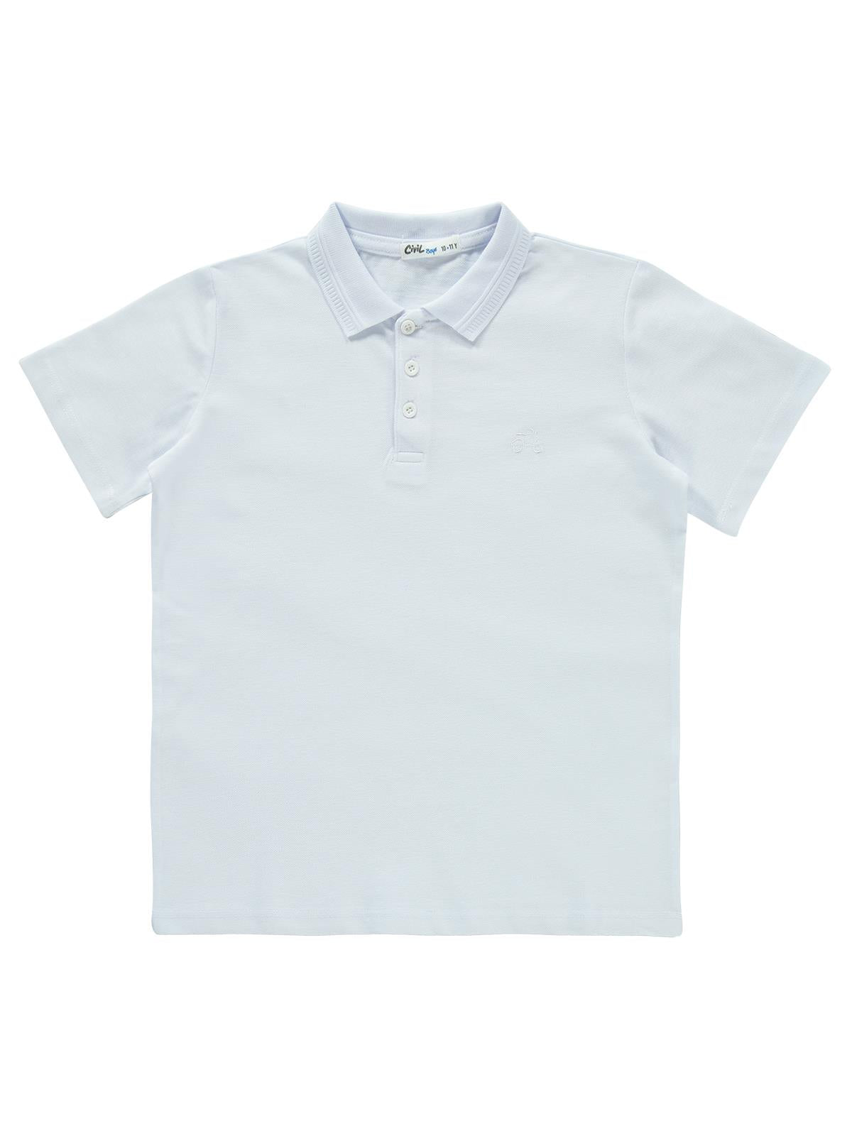 Civil Boys Basic Lakos 10-13 Yaş Tshirt - Beyaz