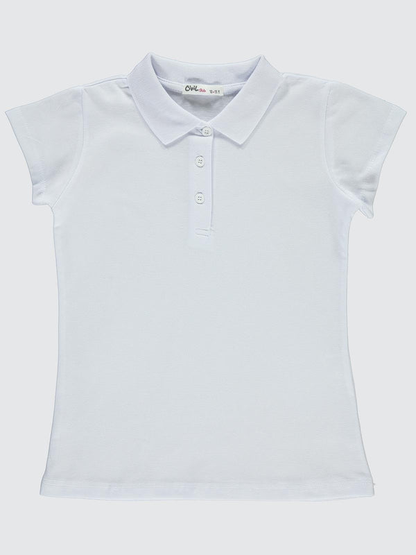 Civil Girls Basic Lakos 10-13 Yaş Badi - Beyaz