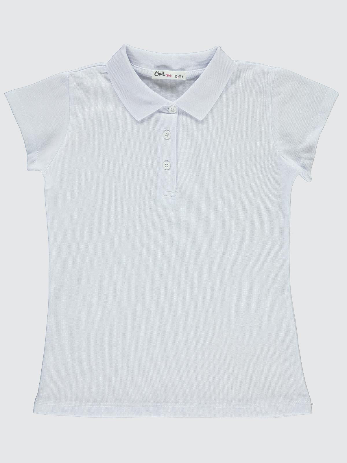 Civil Girls Basic Lakos 10-13 Yaş Badi - Beyaz