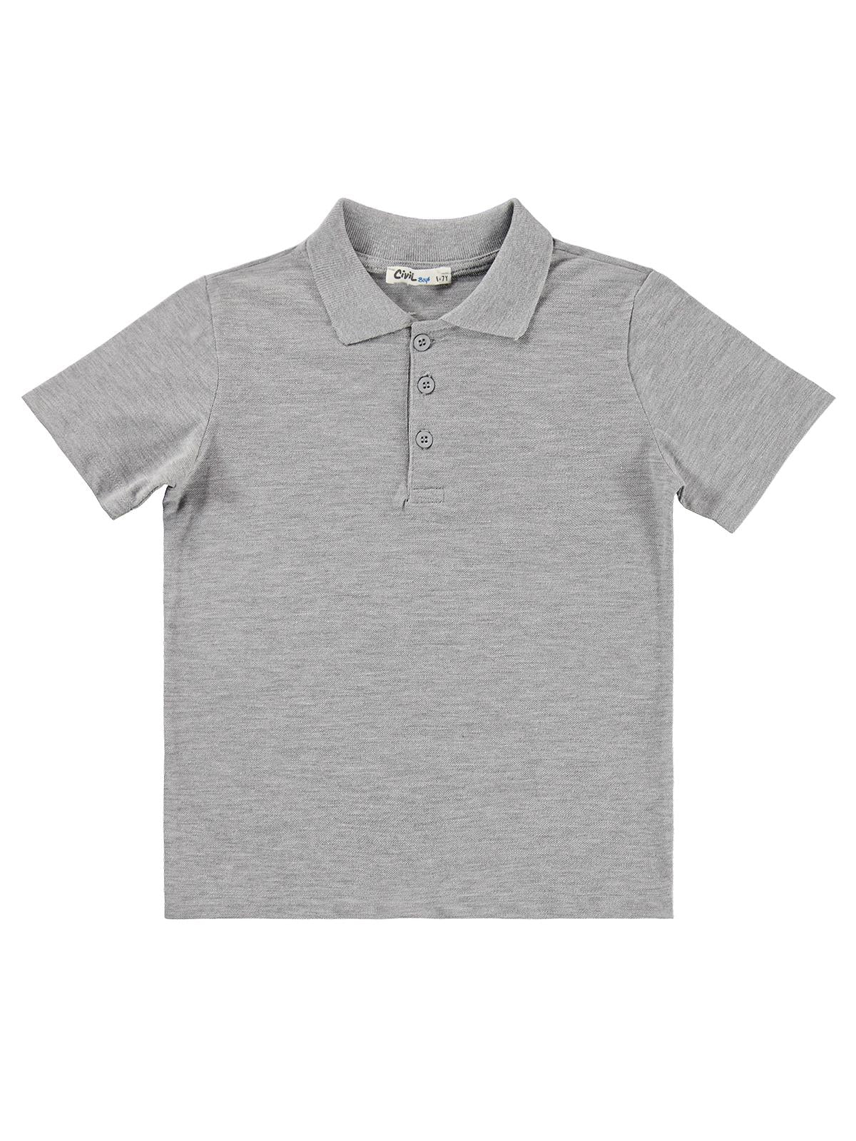 Civil Boys Basic Lakos 10-13 Yaş Tshirt - Gri