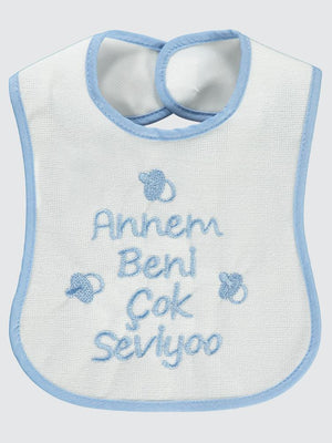 Civil Baby Bebek Mama Önlüğü  0-24 Ay - Mavi