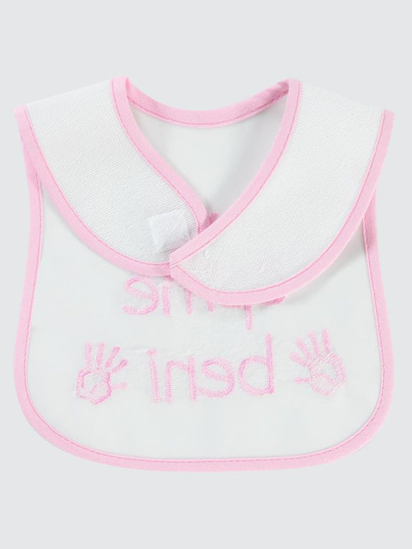 Civil Baby Öpme Beni Nakışlı Mama Önlüğü - Pembe