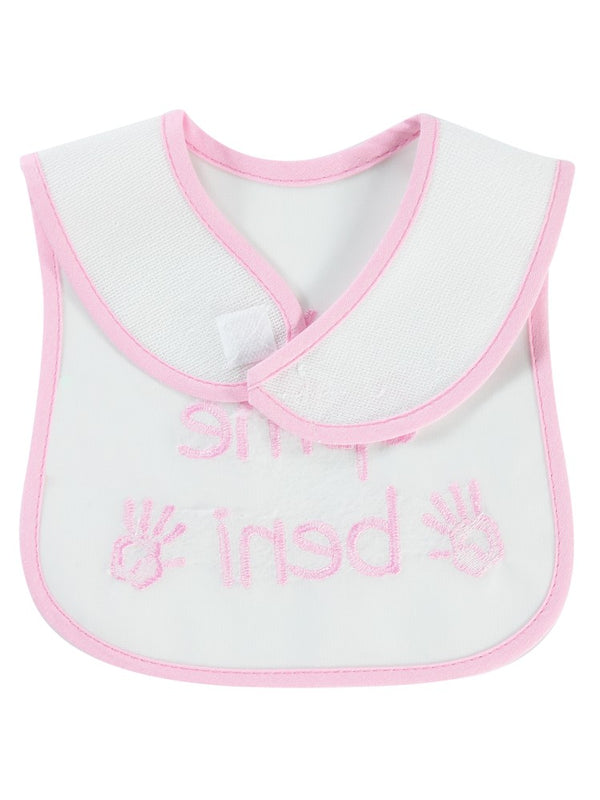 Civil Baby Öpme Beni Nakışlı Mama Önlüğü - Pembe