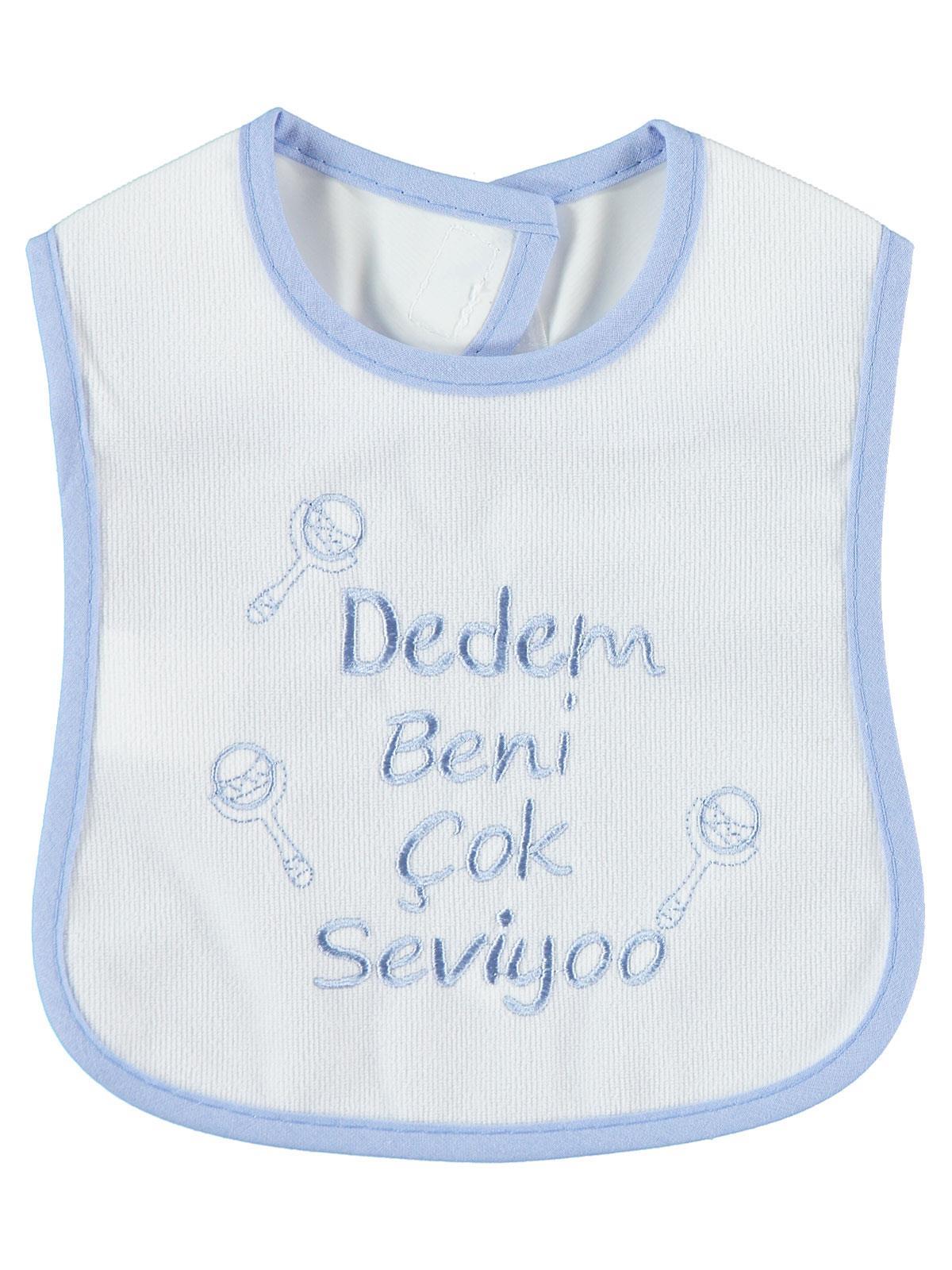 Civil Baby Bebek Mama Önlüğü  0-24 Ay - Mavi