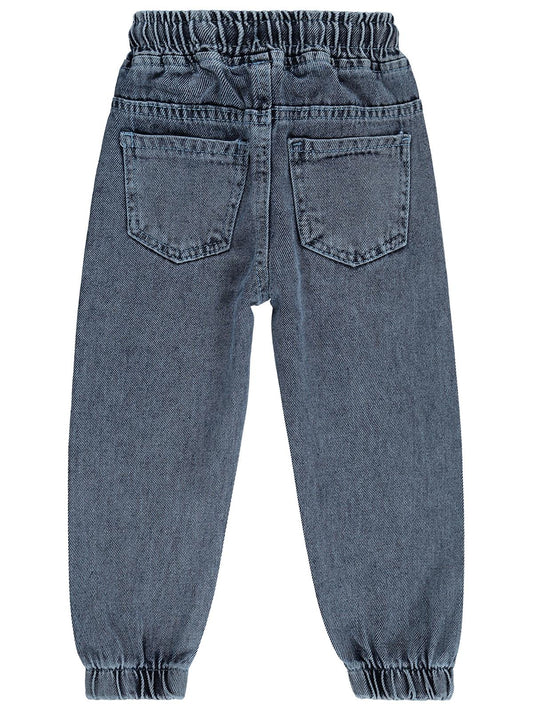 Civil Girls Kız Çocuk Jogger Pantolon | Kot | Okul Kreş ve Günlük Kullanım - Mavi