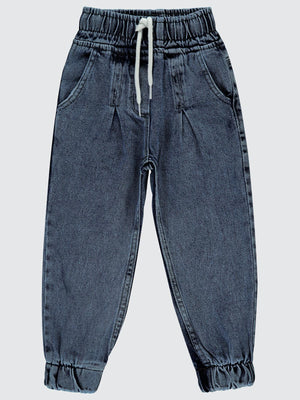 Kız Çocuk Jogger 2-5 Yaş Pantolon Açık Mavi