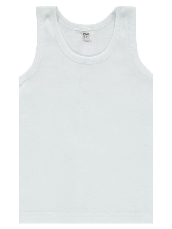 Civil Boys Ribana 2-14 Yaş Askılı Atlet - Beyaz