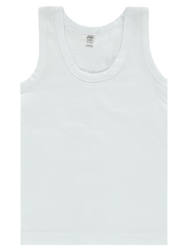 Civil Boys Süprem Askılı 2-12 Yaş Erkek Atlet - Beyaz