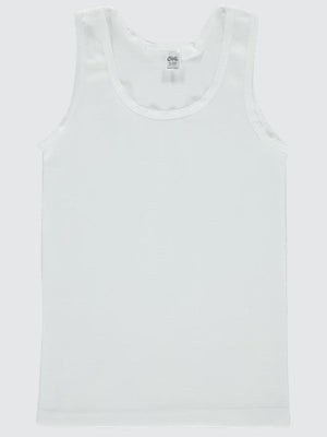 Civil Girls Askılı Yaka 2-12 Yaş Kız Atlet - Beyaz