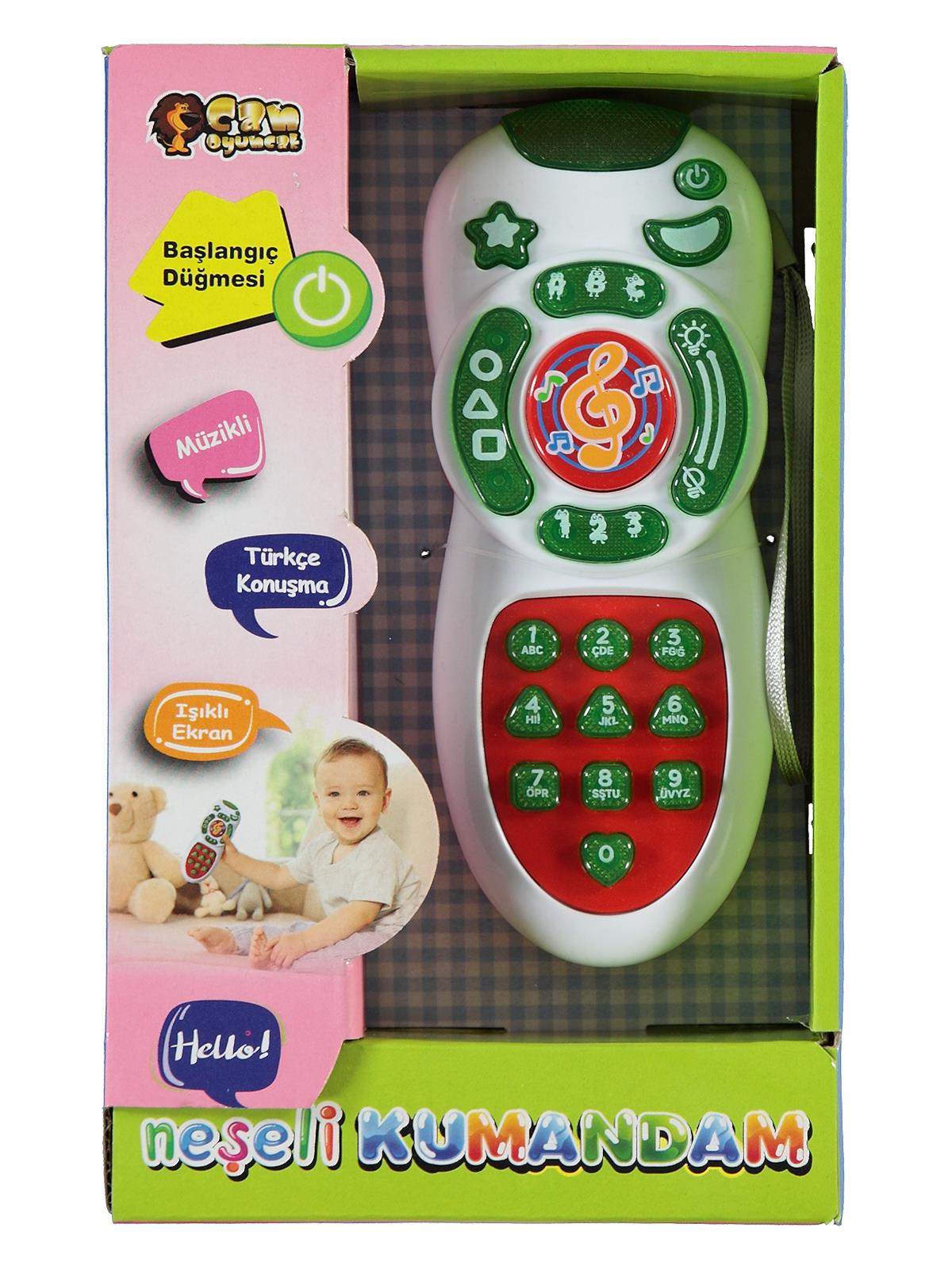Can Oyuncak Kutulu Pilli Müzikli Akıllı Kumanda - Yeşil