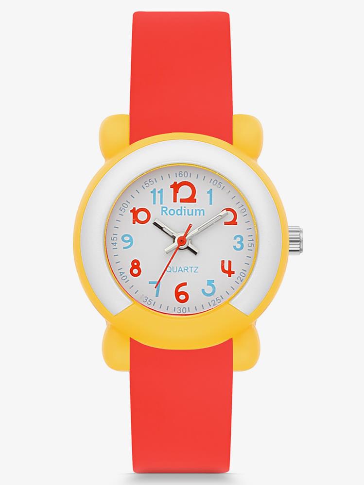 Rodium Analog Su Geçirmez Kol Saati - Kırmızı