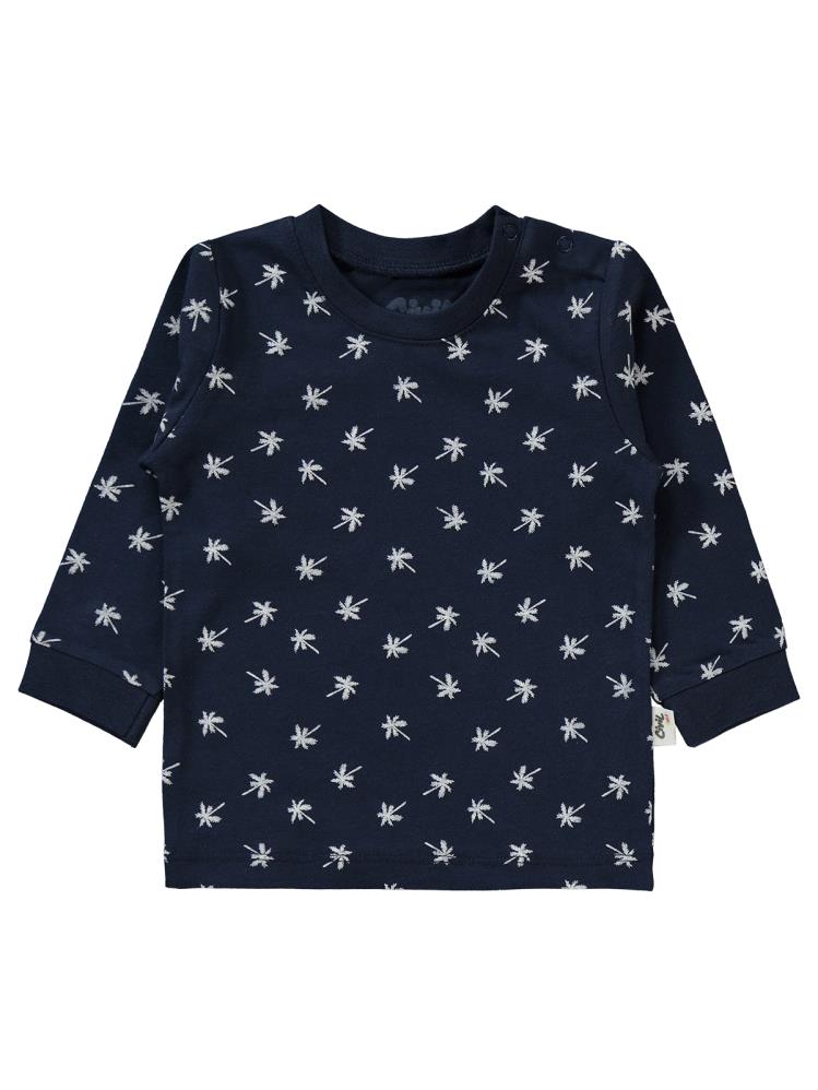 Civil Baby Palmiye Emprime 6-18 Ay Erkek Pijama Takım - Lacivert