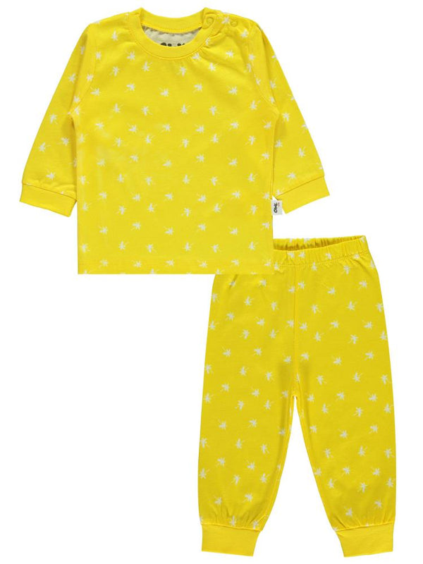 Civil Baby Palmiye Emprime 6-18 Ay Erkek Pijama Takım - Sarı