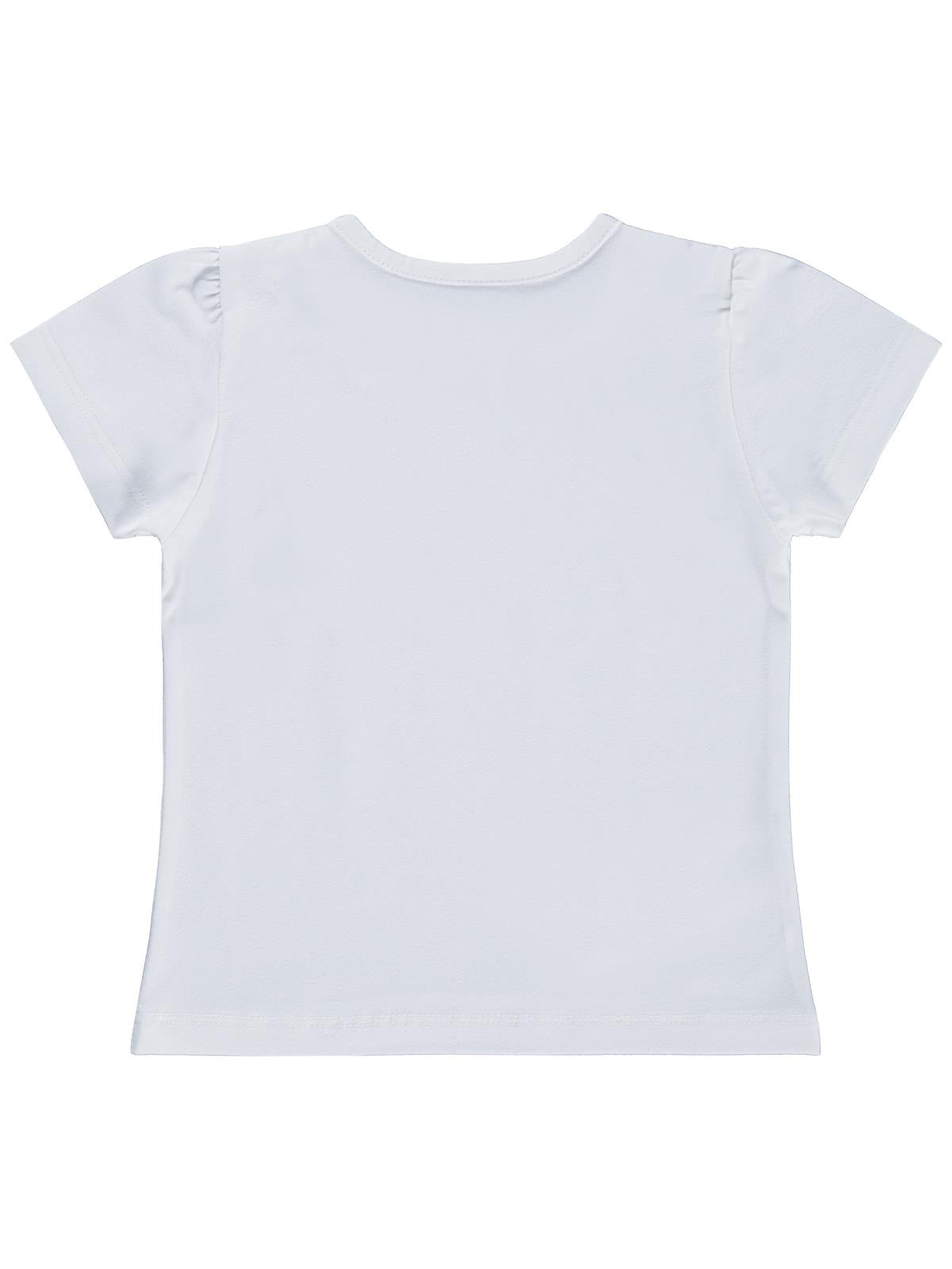 Civil Baby Kız Bebek Tişört 6-18 Ay - Beyaz