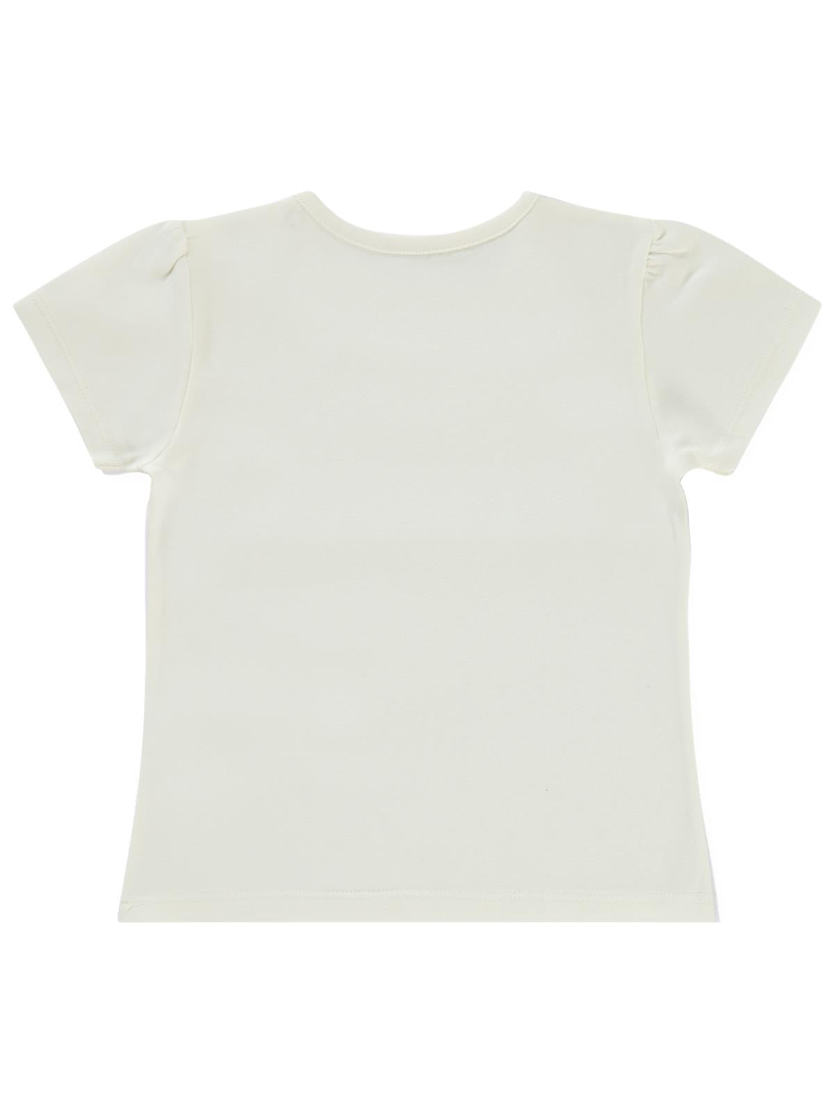 Civil Baby Kız Bebek Tişört 6-18 Ay - Ekru