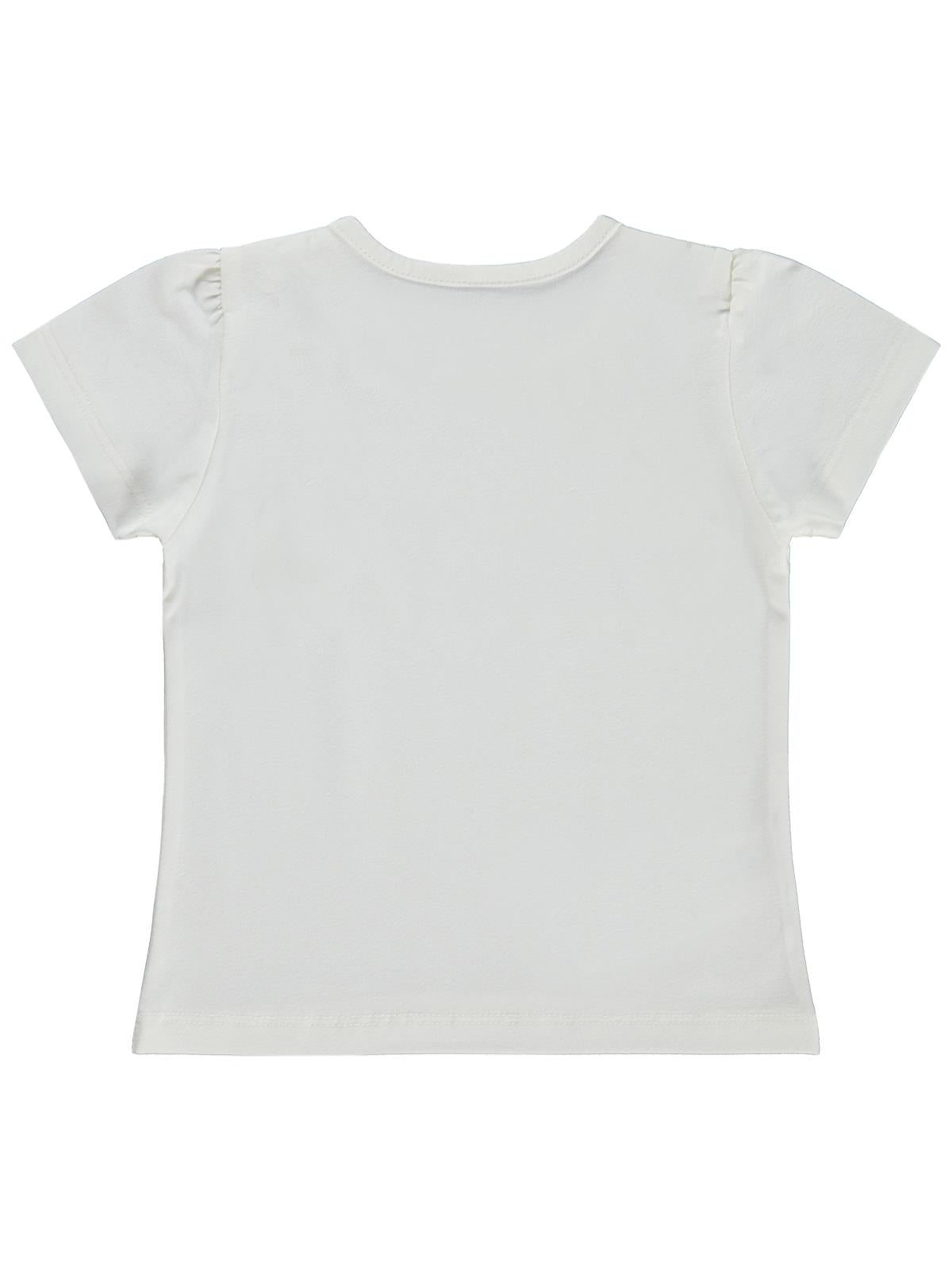 Civil Baby Kız Bebek Tişört 6-18 Ay - Ekru