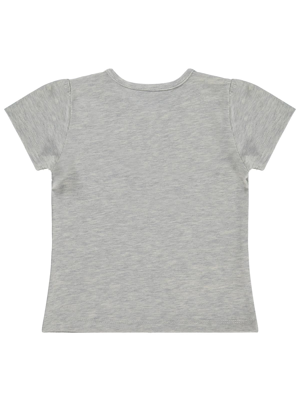 Civil Baby Kız Bebek Tişört 6-18 Ay - Gri