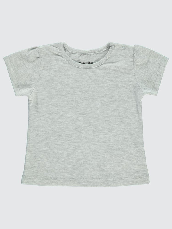 Civil Baby 6-18 Ay Kız Tshirt - Gri