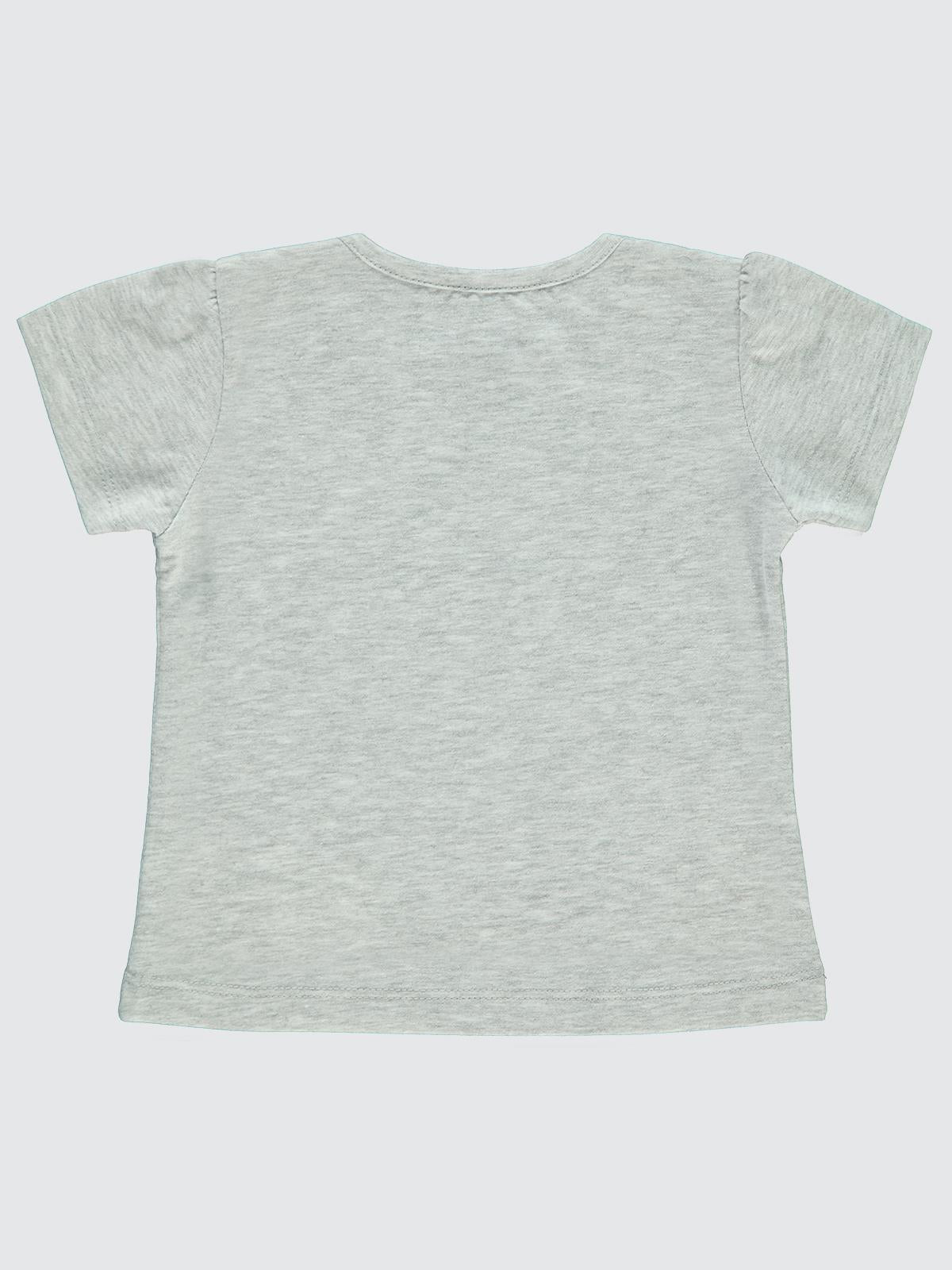 Civil Baby Kız Bebek Tişört 6-18 Ay - Gri