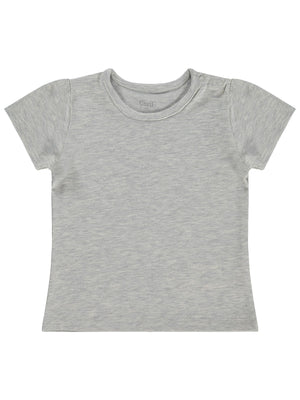 Civil Baby Kız Bebek Tişört 6-18 Ay - Gri