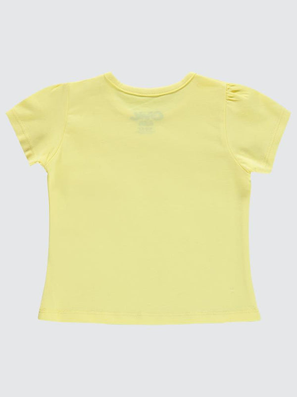 Civil Baby Kız Bebek Tişört 6-18 Ay - Sarı