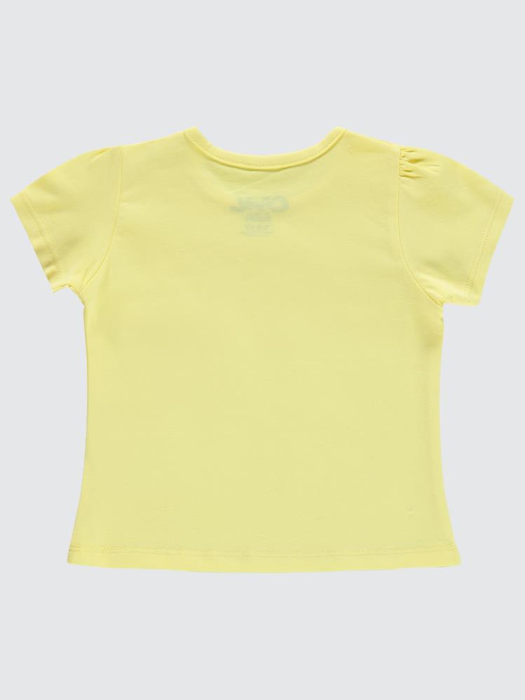 Civil Baby Kız Bebek Tişört 6-18 Ay - Sarı