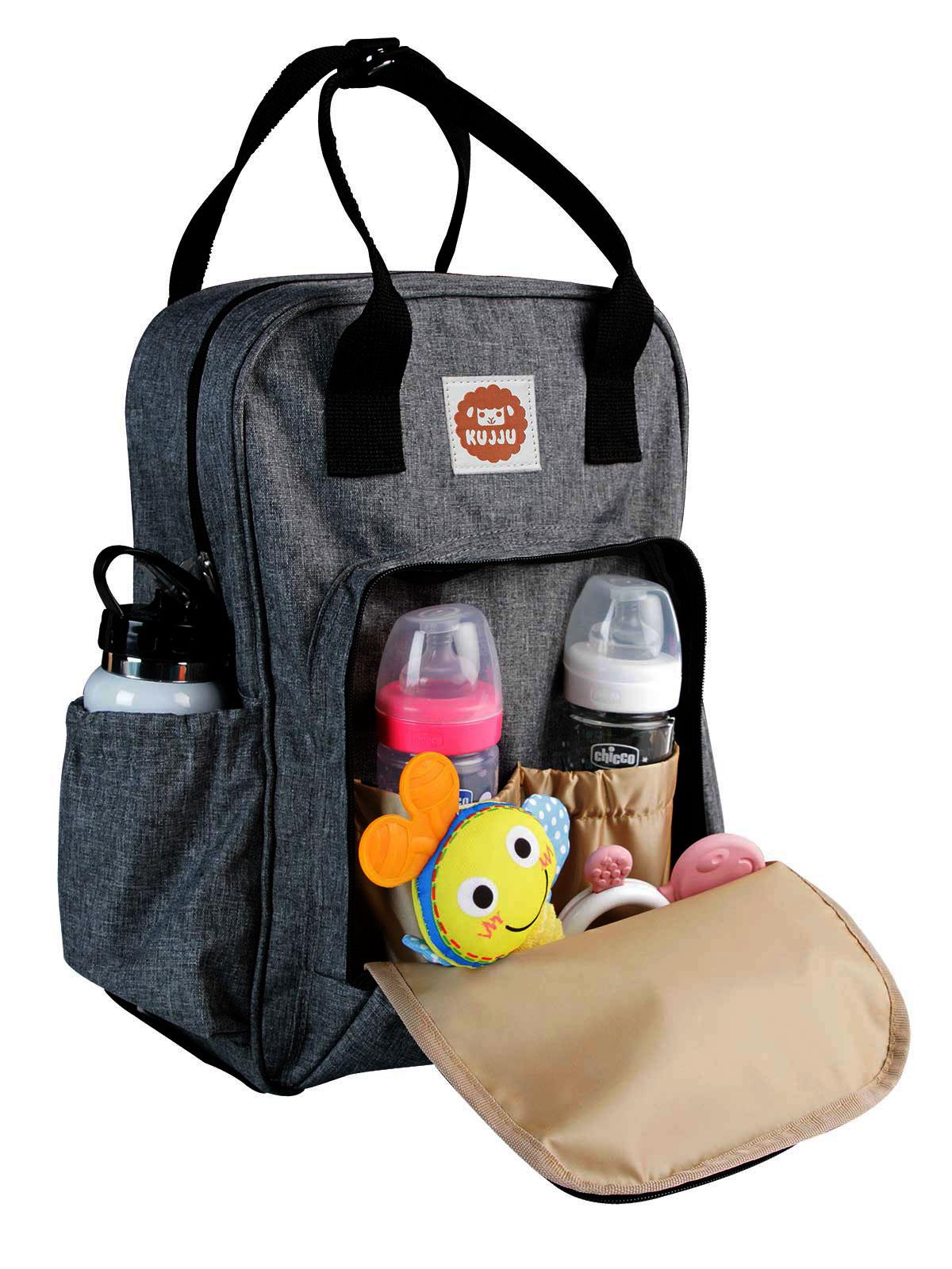 Kujju Anne Bebek Bakım Sırt Çantası  - Gri