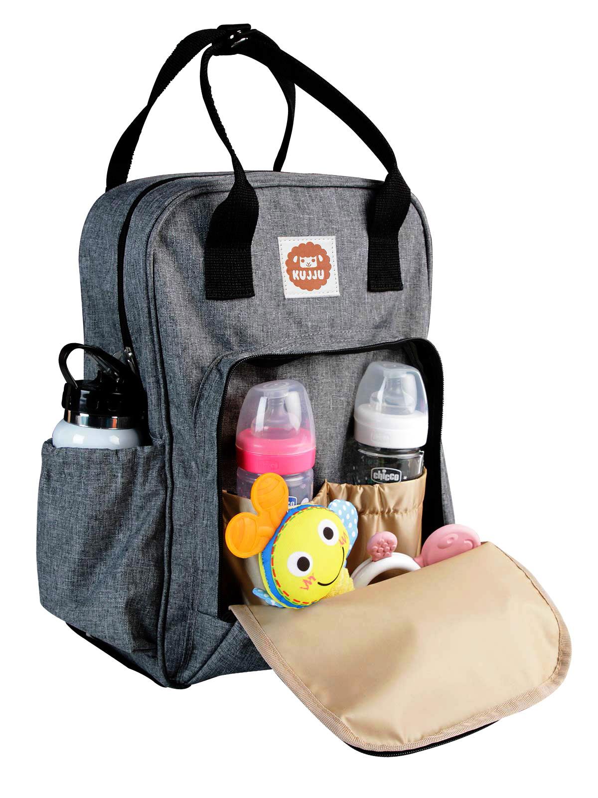 Kujju Anne Bebek Bakım Sırt Çantası  - Gri